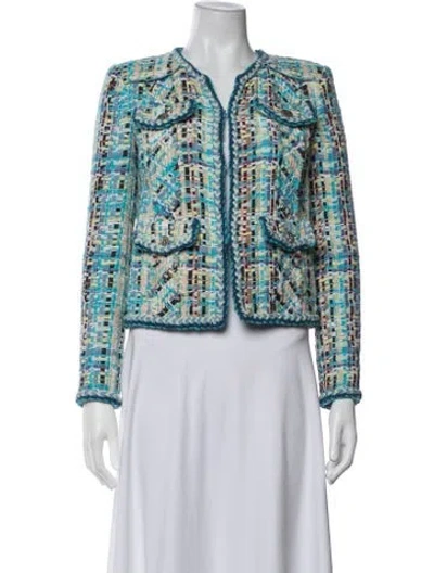 Pre-owned Chanel 2017 Paris-cuba Jacket In Blue