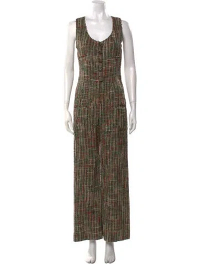 Pre-owned Chanel 2017 Paris-cuba Jumpsuit In Green