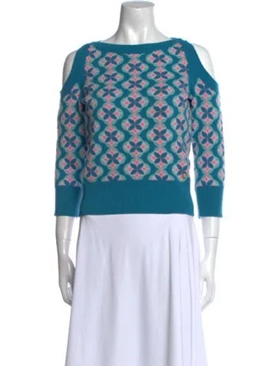 Pre-owned Chanel 2017 Paris-cuba Sweater In Blue