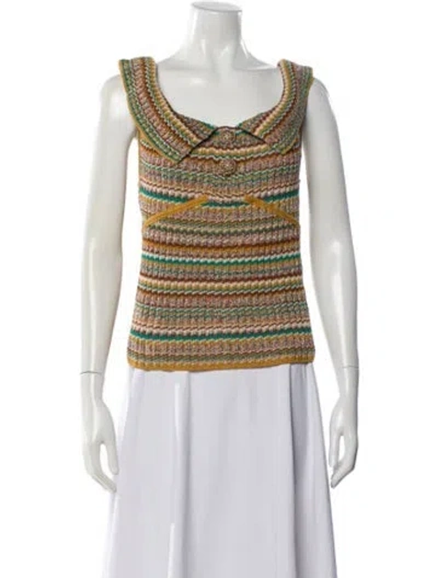 Pre-owned Chanel 2017 Paris-cuba Top In Yellow