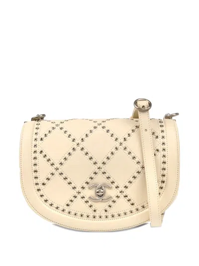 Pre-owned Chanel 2017 Quilted Flap Bag In Neutral