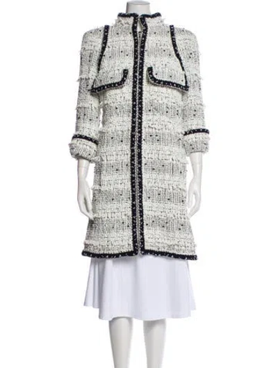 Pre-owned Chanel 2017 Silk Coat In Multi