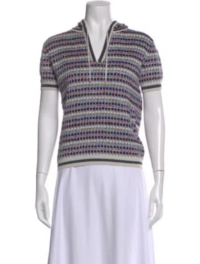 Pre-owned Chanel 2017 Silk Sweater W/ Tags