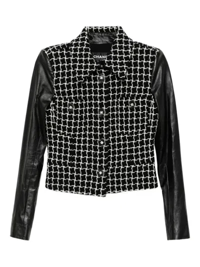 Pre-owned Chanel 2017 Single Breasted Jacket In Black