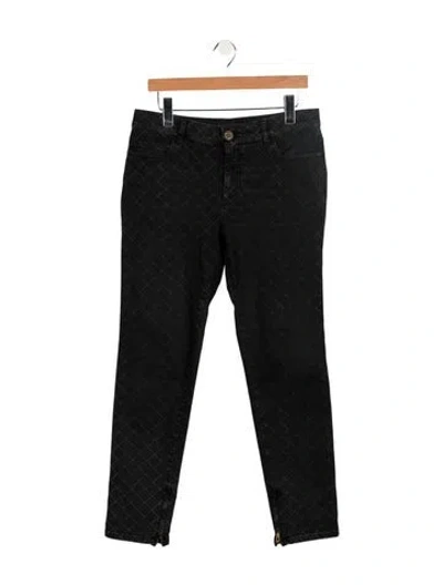 Pre-owned Chanel 2017 Straight Leg Jeans In Gray