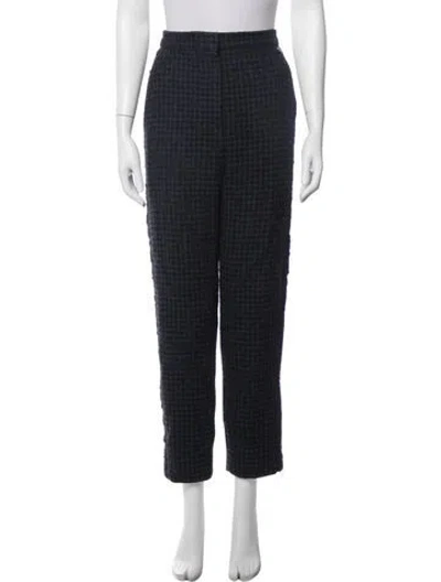 Pre-owned Chanel 2017 Straight Leg Pants In Black