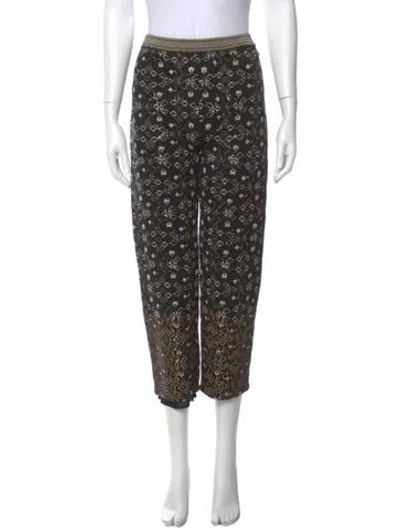 Pre-owned Chanel 2017 Straight Leg Pants In Multi