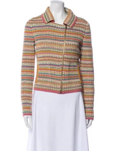 Pre-owned Chanel 2017 Striped Sweater