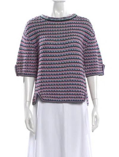 Pre-owned Chanel 2017 Striped Sweater