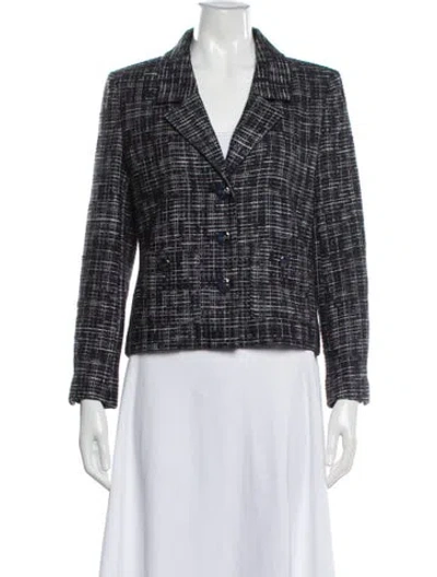 Pre-owned Chanel 2017 Tweed Blazer In Multi