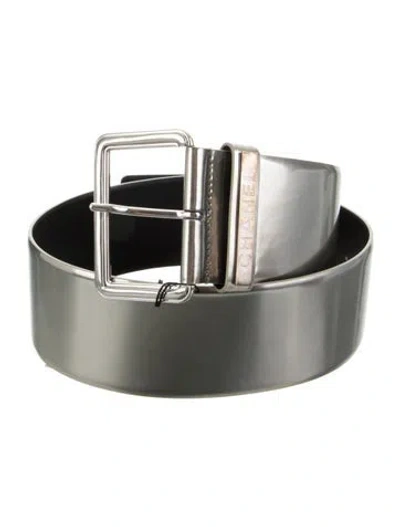 Pre-owned Chanel 2017 Wide Belt In Metallic