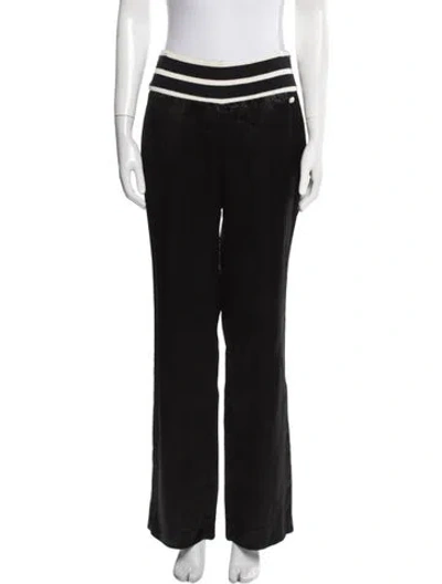 Pre-owned Chanel 2017 Wide Leg Pants In Black