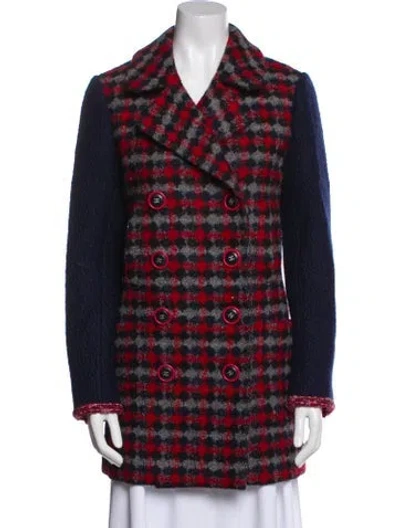 Pre-owned Chanel 2017 Wool Coat In Multi