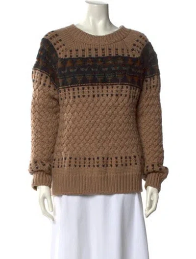Pre-owned Chanel 2017 Wool Sweater In Brown