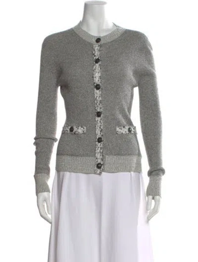 Pre-owned Chanel 2017 Wool Sweater In Gray