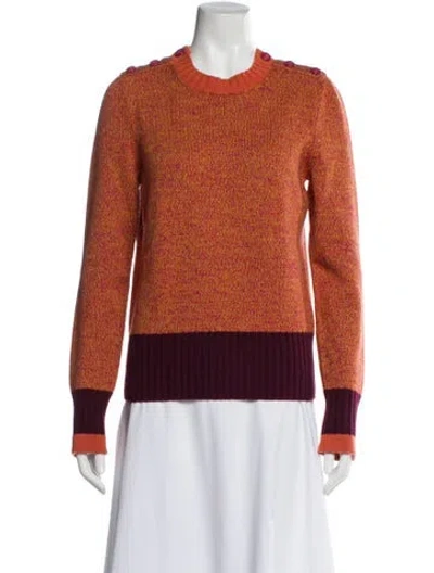 Pre-owned Chanel 2017 Wool Sweater In Orange