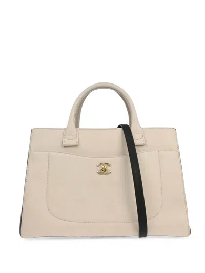 Chanel 2017-2018 Executive Cerf Tote Bag In Purple