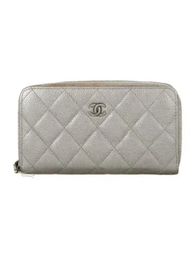 Pre-owned Chanel 2017-2018 Interlocking Cc Logo Continental Wallet