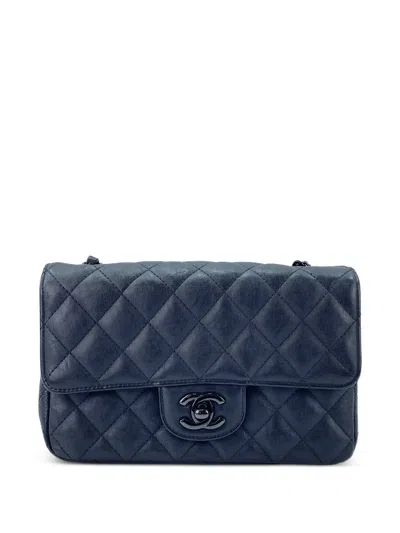 Pre-owned Chanel 2017-2018 Matelassé Shoulder Bag In Black