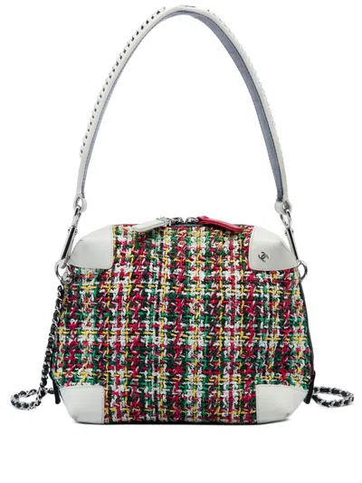 Pre-owned Chanel 2017-2018 Tweed Street Allure Camera Bag Satchel In Red