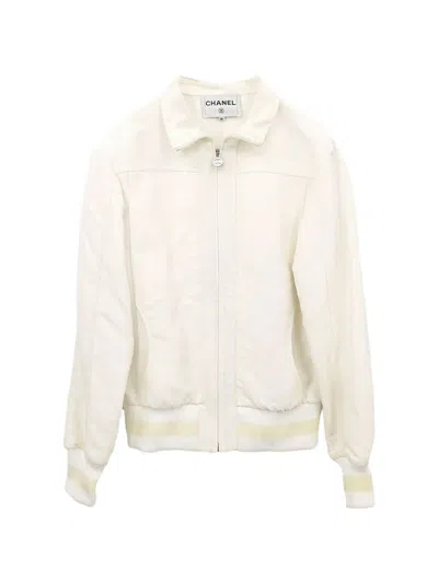 Pre-owned Chanel 2017-2018 Zip-up Jacket In Neutrals