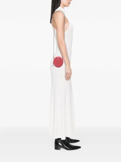 Pre-owned Chanel 2018-2019 Cc Quilted Lambskin Round Clutch With Chain Crossbody Bag In Pink