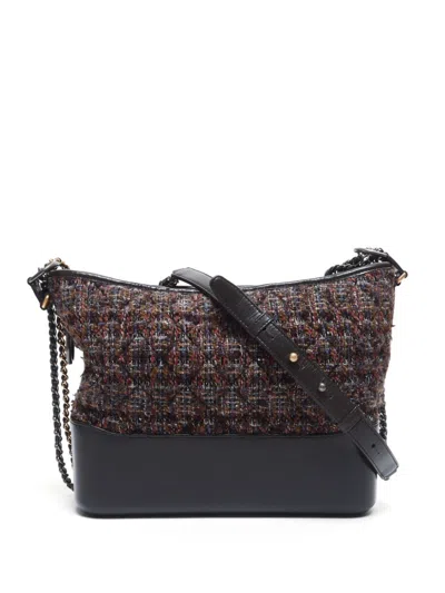 Pre-owned Chanel 2018-2019 Gabrielle Shoulder Bag In Brown