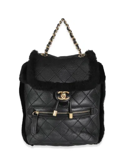 Pre-owned Chanel 2018-2019 Small Paris-hamburg Backpack In 黑色