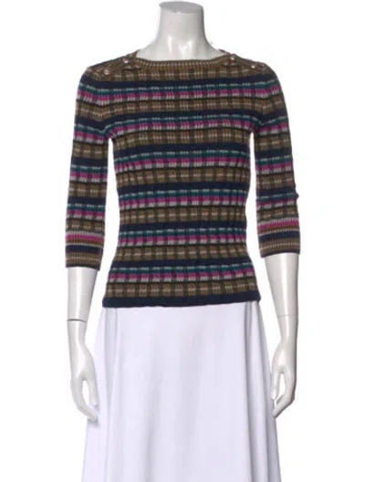 Pre-owned Chanel 2018 Alpaca Sweater In Brown