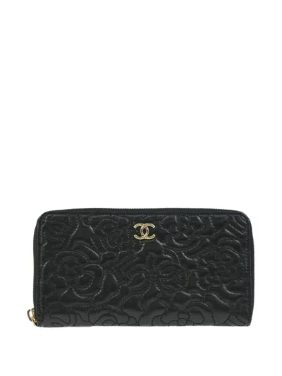 Pre-owned Chanel 2018 Camellia Wallet