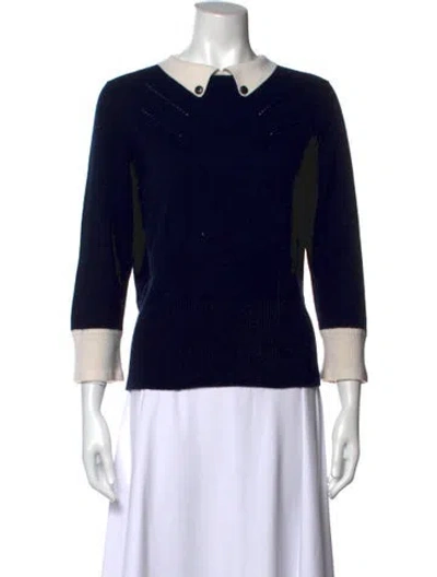 Pre-owned Chanel 2018 Cashmere Sweater In Black