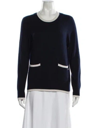 Pre-owned Chanel 2018 Cashmere Sweater In Blue