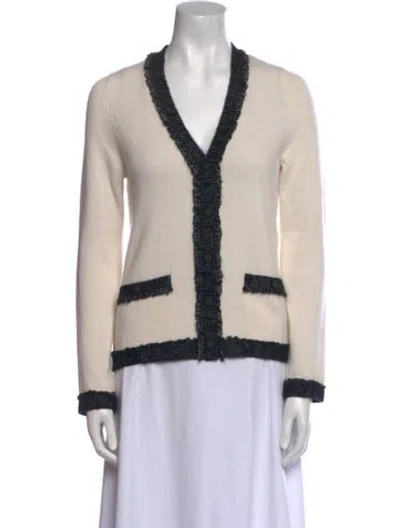 Pre-owned Chanel 2018 Cashmere Sweater In Neutral