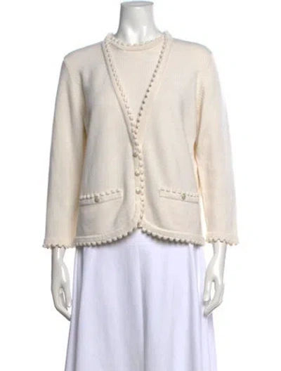 Pre-owned Chanel 2018 Cashmere Sweater In Neutrals