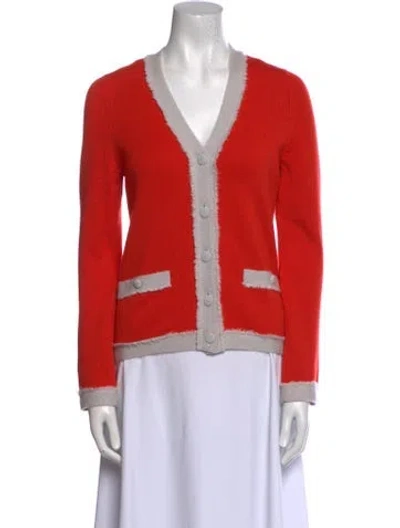 Pre-owned Chanel 2018 Cashmere Sweater W/ Tags In Orange