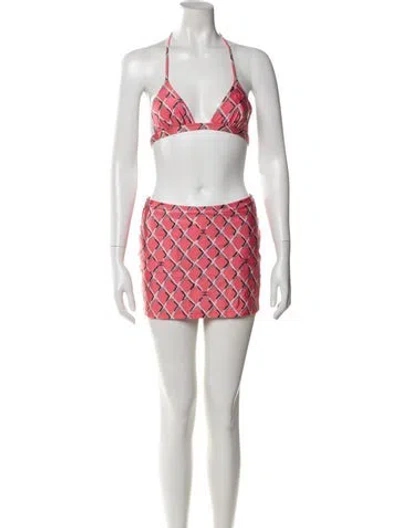 Pre-owned Chanel 2018 Coco Beach 3 Piece Set Bikini W/ Tags