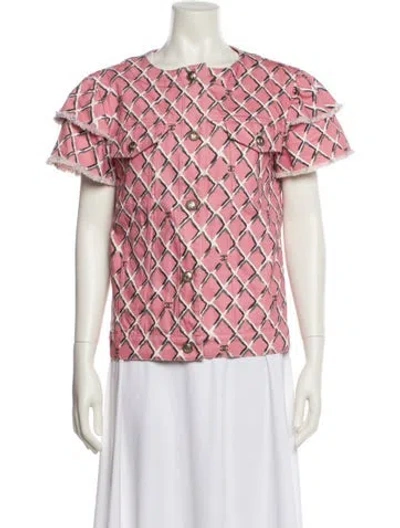 Pre-owned Chanel 2018 Coco Beach Jacket In Pink