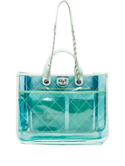 Pre-owned Chanel 2018 Coco Splash Two-way Shopping Tote Bag