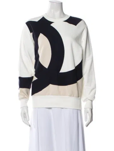 Pre-owned Chanel 2018 Colorblock Pattern Sweatshirt