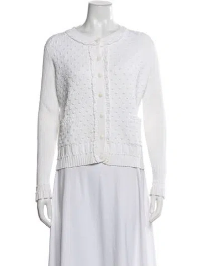 Pre-owned Chanel 2018 Crew Neck Sweater In Neutrals/white