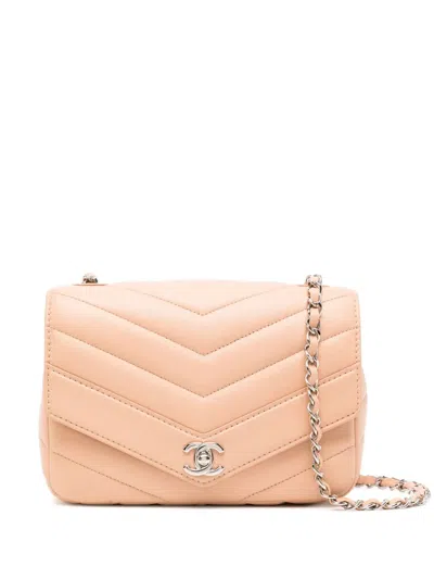 Pre-owned Chanel 2018 Flap Quilted Shoulder Bag In Pink