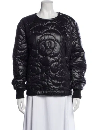 Pre-owned Chanel 2018 Floral Print Sweatshirt In Blue