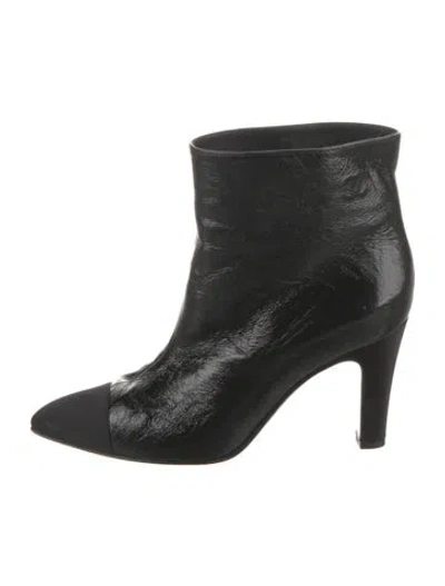 Pre-owned Chanel 2018 Gabrielle Coco Boots In Black