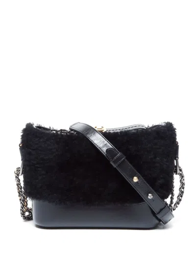 Pre-owned Chanel 2018 Gabrielle Shoulder Bag In Black