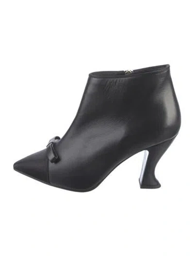 Pre-owned Chanel 2018 Interlocking Cc Logo Boots In Black