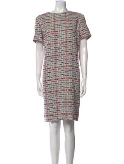 Pre-owned Chanel 2018 Knee-length Dress In Gray
