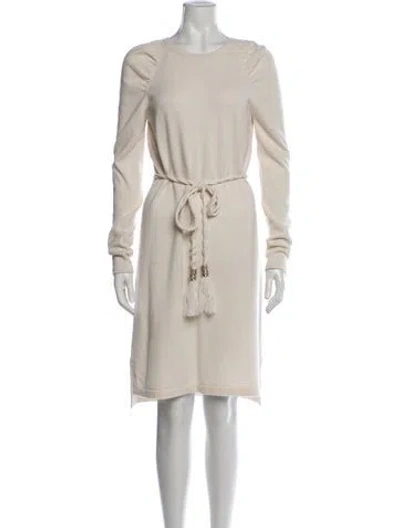 Pre-owned Chanel 2018 Knee-length Dress In Neutrals