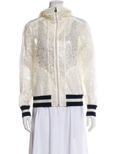 Pre-owned Chanel 2018 Lace Pattern Jacket