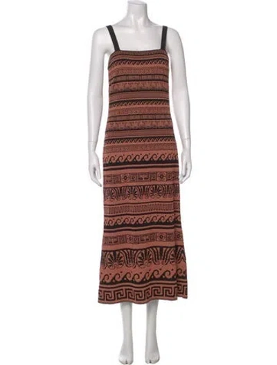 Pre-owned Chanel 2018 Long Dress In Orange