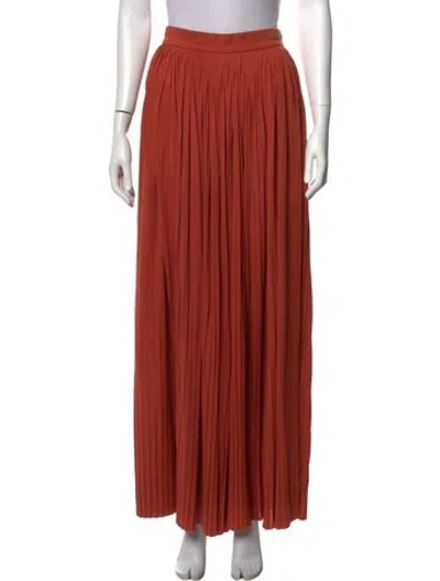 Pre-owned Chanel 2018 Long Skirt In Orange